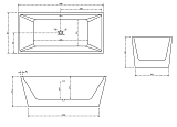 Акриловая ванна ABBER 160x80 AB9224-1.6 фото 4