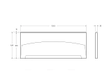 Фронтальная панель для акриловой ванны Cezares Eco 130 см ECO-130-F-SCR-W37 с комплектом креплений фото 2