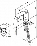 Смеситель Am.Pm Sensation F3082164 для раковины с донным клапаном фото 13
