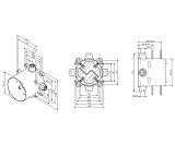 Скрытая часть смесителя Am.Pm MultiDock F100100 G 1/2 фото 2