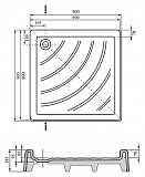 Поддон для душа Ravak Angela-90 PU с экраном фото 3