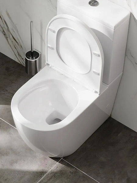 Унитаз-компакт Teymi Milana Vortex W00744 напольный безободковый с микролифтом фото 4