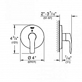 Переключатель Grohe Eurosmart 19970002 на 2 потребителя воды фото 2