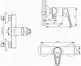 Смеситель Bravat Drop-D F948162C-01 для душа фото 4