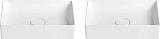 Раковина Wellsee Pure BY Wellsee 50 см комплект из 2 шт 150702001 белая фото 1
