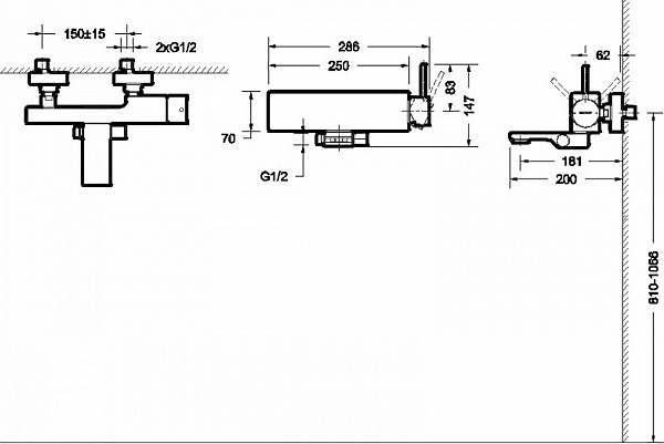 Смеситель Bravat Arc F66061K-01A-ENG для ванны с душем фото 4