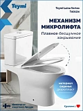 Унитаз-компакт Watersense Lalina Vortex W00749 напольный безободковый с микролифтом фото 5