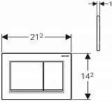 Смывная клавиша для унитазов Geberit Omega 30 115.080.JQ.1 фото 2