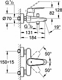 Смеситель Grohe Eurodisc Cosmopolitan 33390002 для ванны с душем фото 3