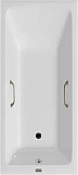 Чугунная ванна Vinsent Veron Kingston VKN1808050H/VH0012BR с квадратными бронзовыми ручками фото 1