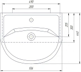 Мебельная раковина Style Line Уют 60 ЛС-00000135 фото 2