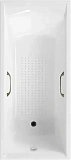 Чугунная ванна Vinsent Veron Devon VDV1757545H/VH0012BR-AS с квадратными бронзовыми ручками и антискользящим покрытием фото 1