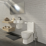 Унитаз-компакт Sanita Luxe Best WC.CC/Best/2-DM/WHT.G/S1 напольный с сиденьем микролифт фото 4