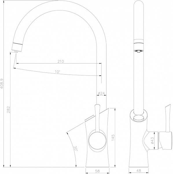 Смеситель Lemark Comfort LM3072C для кухонной мойки фото 3