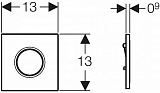 Смывная клавиша для писсуаров Geberit Sigma 01 116.031.11.5 фото 2