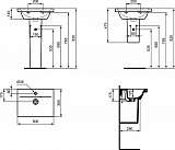 Раковина Ideal Standard Connect Space 50 см E136301 фото 3