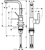 Смеситель Hansgrohe Metris S 31161000 для раковины фото 2