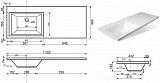 Мебель для ванной Style Line Даймонд 120 напольная белая левая фото 8