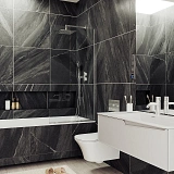 Шторка для ванны MaybahGlass 40x140 MGV-62-5у профиль хром стекло бесцветное фото 1