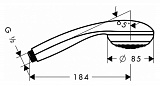 Душевая лейка Hansgrohe Crometta 85 28561000 фото 3