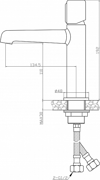 Смеситель Agger Slim A2202100 для раковины фото 3