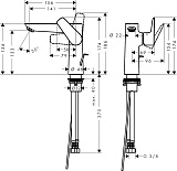 Смеситель Hansgrohe Talis E 71754000 для раковины с донным клапаном фото 2