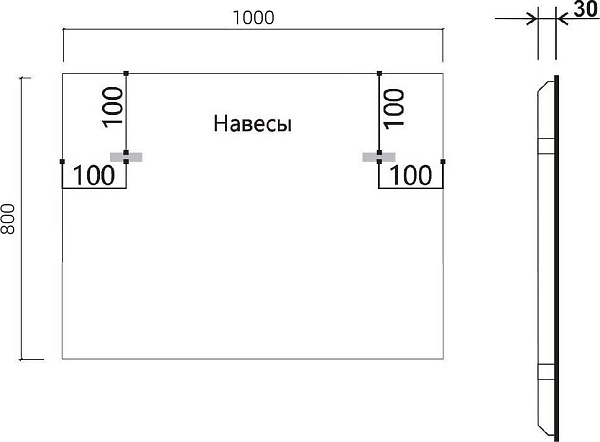 Зеркало Vincea Vlm 100x80 VLM-3VN100-2 с подсветкой фото 6