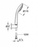 Душевой гарнитур Grohe Euphoria 110 Mono 27354000 фото 2