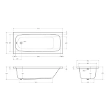 Акриловая ванна Cezares Eco 170x75 ECO-170-75-41-W37 фото 3