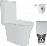 Унитаз-компакт Paomo Belinda Pro Vortex PO-40811 напольный безободковый с микролифтом фото 10