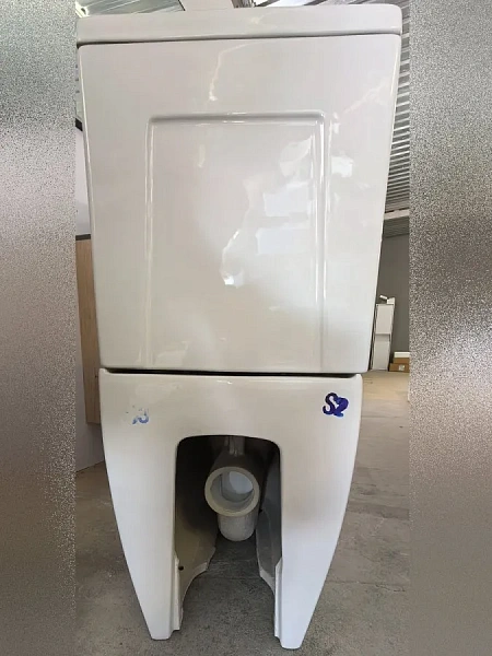 Унитаз-компакт Watersense Mandy Vortex W01855 напольный безободковый с микролифтом фото 16