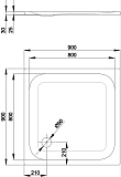 Душевой поддон Bette BetteUltra 90x90 5930-000 AE фото 3