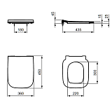 Крышка-сиденье Ideal Standard I.Life B T500301 с микролифтом фото 6