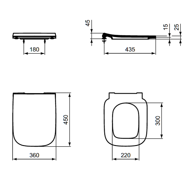 Крышка-сиденье Ideal Standard I.Life B T500301 с микролифтом фото 6