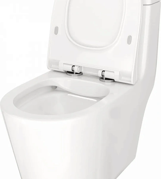 Унитаз-компакт Watersense Rita W00121 напольный безободковый с микролифтом фото 7