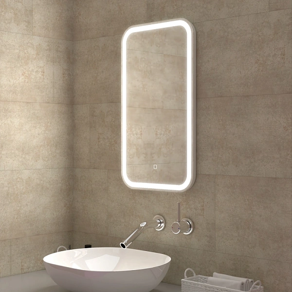 Зеркало Mixline Мальта 70x40 4660245996078 с подсветкой фото 4