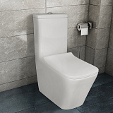 Унитаз-компакт Azario Quadro AZ-2175 UQ1 напольный безободковый с сиденьем микролифт фото 12