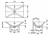 Раковина Jacob Delafon Reve E4819-00 55х37,5 см фото 4