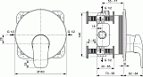 Смеситель Ideal Standard Ceraflex A6724AA для душа фото 3