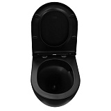 Унитаз Azario Grado AZ-0046-UQ1-MB подвесной безободковый с сиденьем микролифт фото 5
