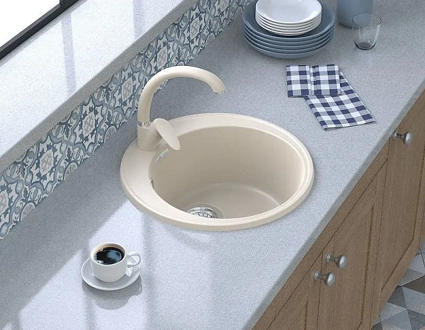 Мойка для кухни GranFest Quarz 45 см 08 песок фото 3