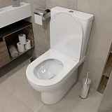 Унитаз-компакт Paomo Alina PO-40205 напольный безободковый с микролифтом фото 7