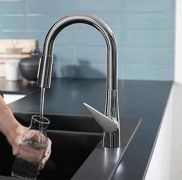 Смеситель Hansgrohe Talis M51 72815000 для кухонной мойки фото 3