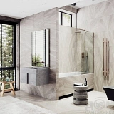 Шторка для ванны MaybahGlass 30x140 MGV-248-2у профиль бронза стекло бесцветное фото 3