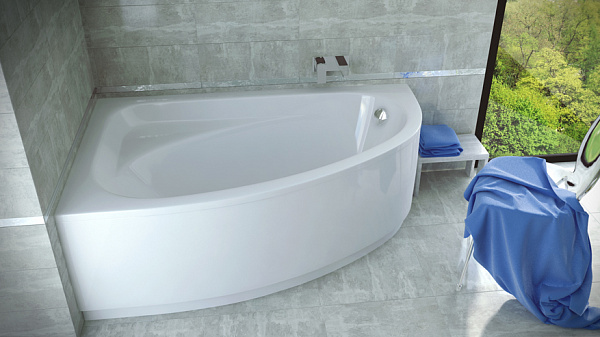 Акриловая ванна Besco Cornea Comfort 150x100 WAC-150-NL левая фото 3