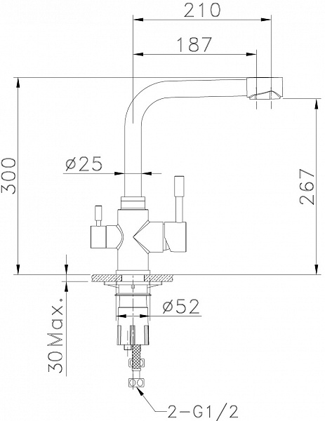 Смеситель Lemark Expert LM5061G для кухонной мойки фото 2