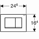 Кнопка смыва Ideal Standard Oleas R0459AW хром матовая фото 2