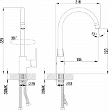 Смеситель Lemark Plus Factor LM1605C для кухонной мойки фото 2