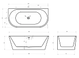 Акриловая ванна ABBER 170x80 AB9216-1.7MW фото 4