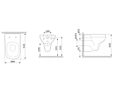 Унитаз Am.Pm X-Joy S C85A1702SC подвесной безободковый с сиденьем микролифт фото 2